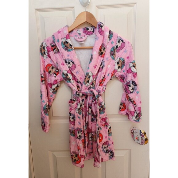 NWT‎ Girl's L.O.L. LOL Surprise! Doll Pajama Robe Plush Cover Up Size 8 - Picture 1 of 5